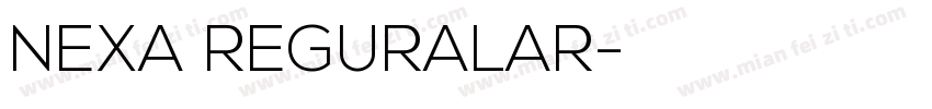 NEXA REGURALAR字体转换